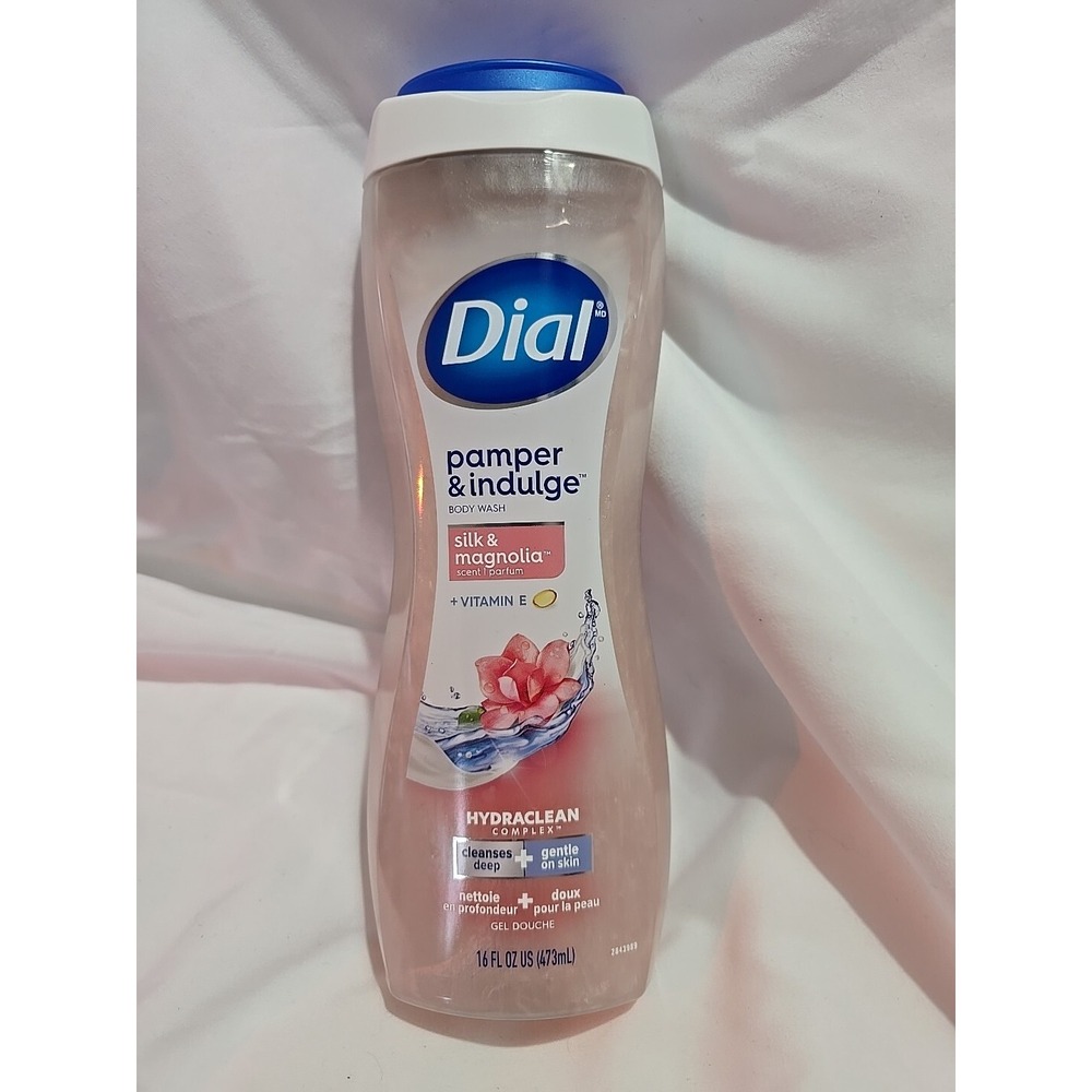 Dial Moisturizing Body Wash Silk & Magnolia 16 Fl. Oz. New Hydraclean Complex